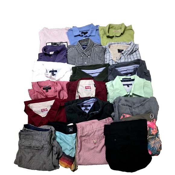 Mens LOT 20Pcs /Banana RepublicTommy HilfigerTommyBahamaRalph LaurenWrangler